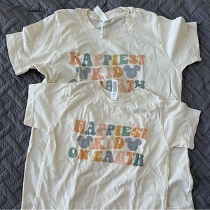 Disney kids’ happiest kid on earth shirt bundle